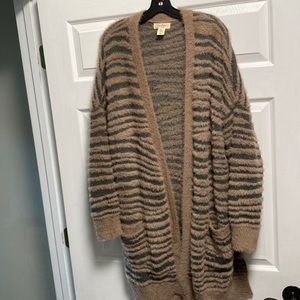 Women’s Jessica Simpson tiger striped cardigan 3X